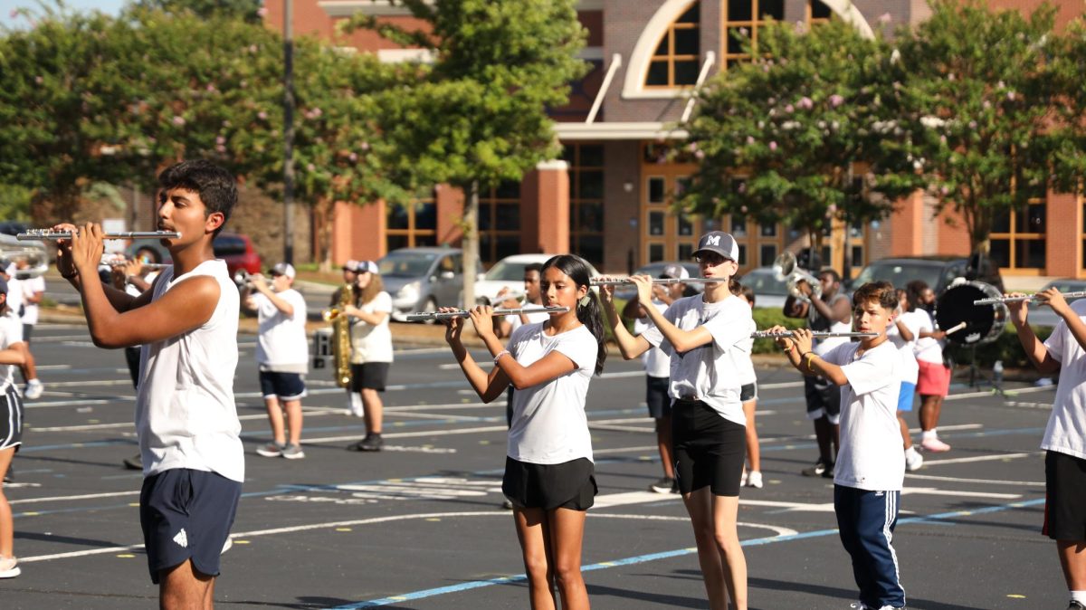 Putting in the hard work with Marietta High School’s Marching Band