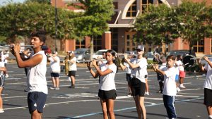 Putting in the hard work with Marietta High School’s Marching Band