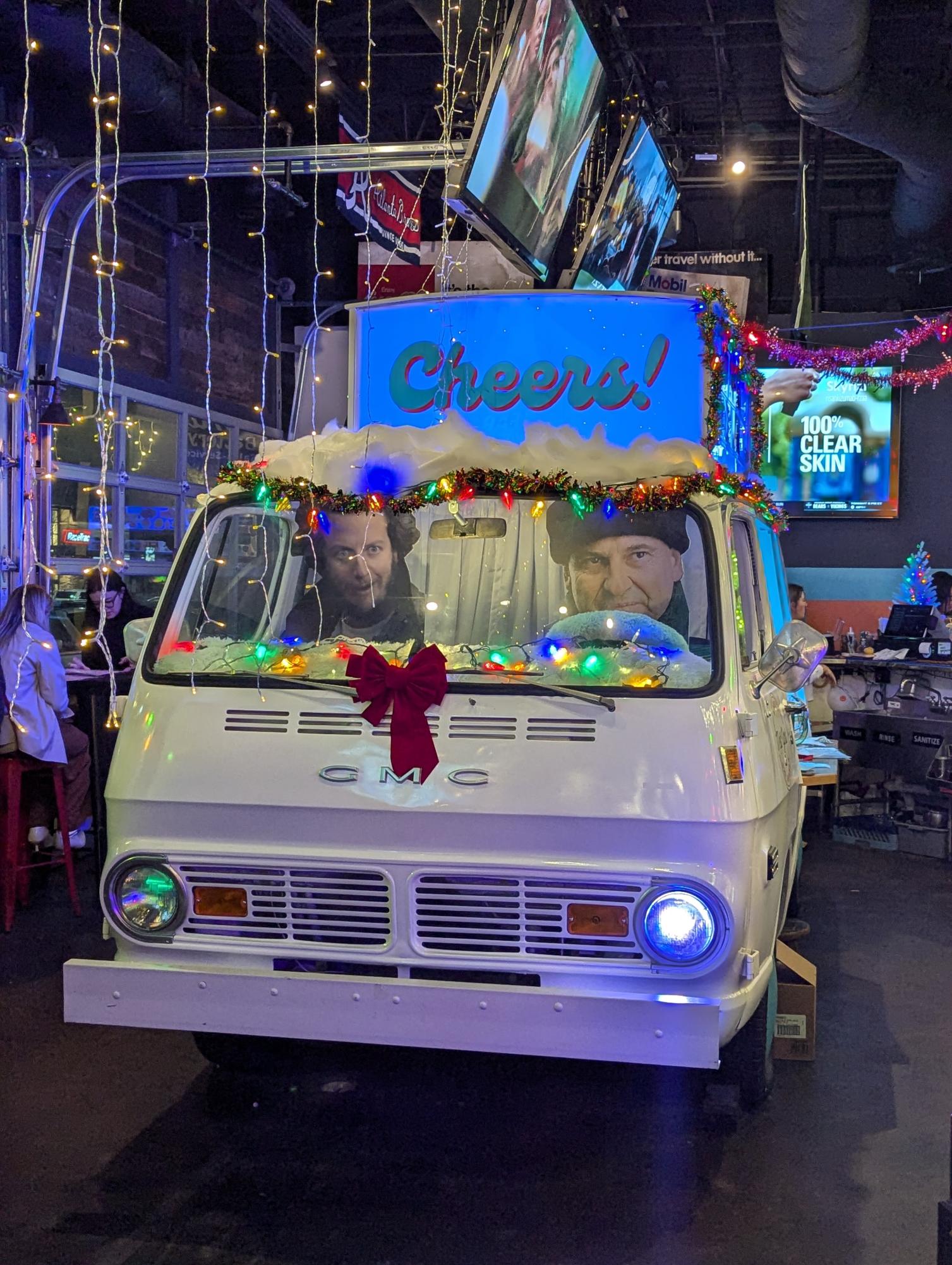 One of the decorations on display during the holiday pop-up.