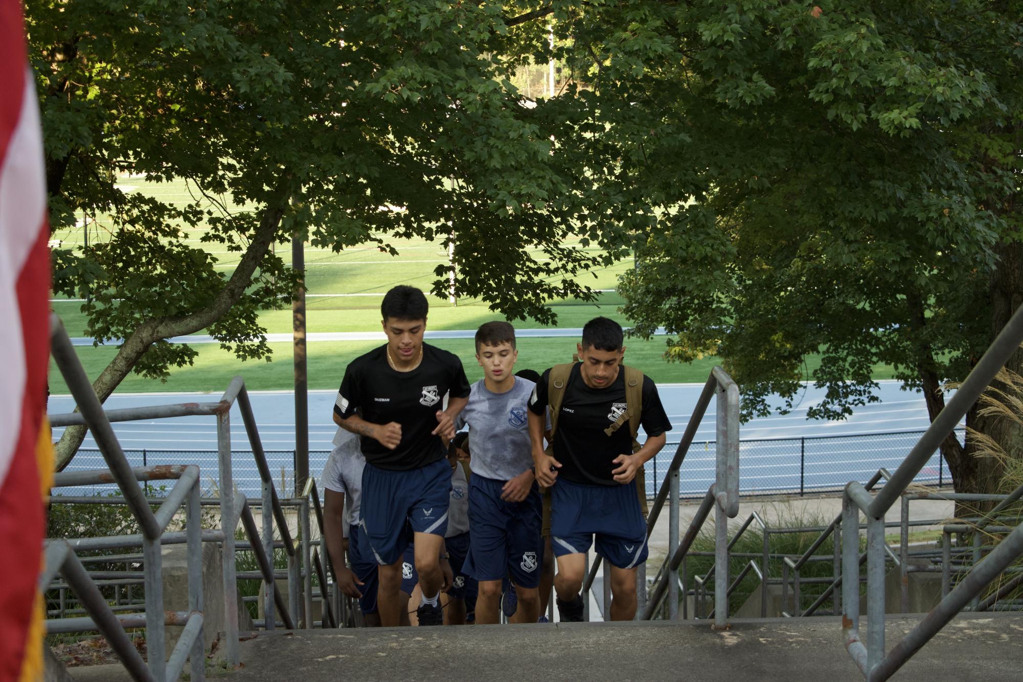 AFJROTC honors 9/11 victims with stair climb
