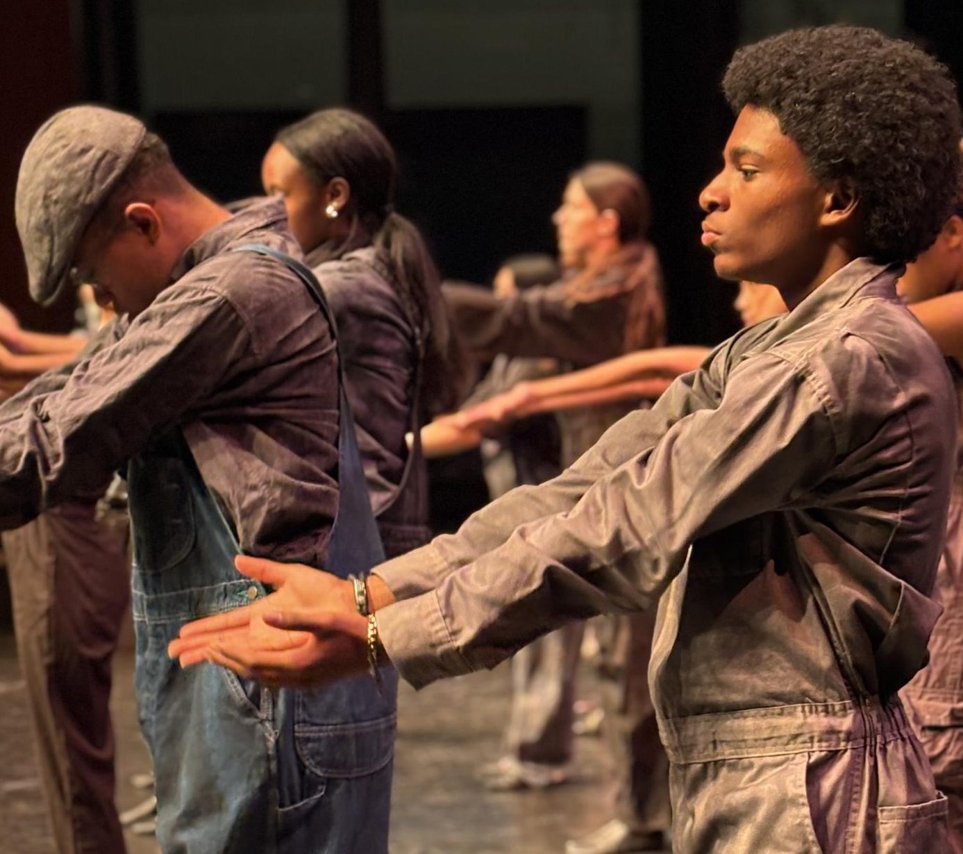 Ismael Gondola Jarvis (10) and Ensemble Workers dance in the emotional number "If It's True."